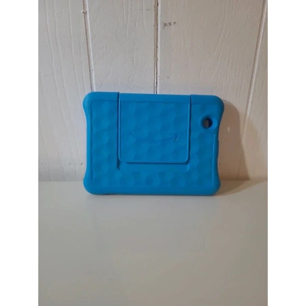 Case Only - Amazon Fire 7 Tablet Blue Teal Boys Kids Childproof Padded w/ Stand